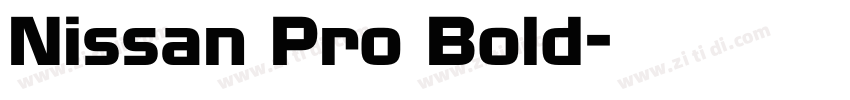 Nissan Pro Bold字体转换